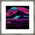 Sunset And Car #1 Framed Print