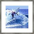 Surfing In The Pacific Ocean #1 Framed Print