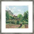 The Artist's Garden By Camille Pissarro Framed Print