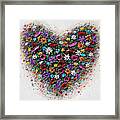 The Colours Of Love #1 Framed Print
