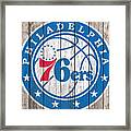 The Philadelphia 76ers Basketball 1a Framed Print