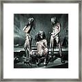 The Three Graces Remake Gods And Heroes Framed Print