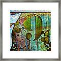 Urban Art With Numbers Framed Print