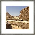 Valley Temple, Giza, Egypt #1 Framed Print