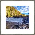 Water Dam At Wards Grist And Saw Mill #1 Framed Print