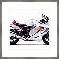 Watercolor Suzuki Hayabusa Gsx 1300r Motorcycle - Oryginal Artwork By Vart. Framed Print