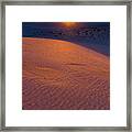 White Sands Sunset #1 Framed Print