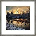 Winter Sunset #1 Framed Print