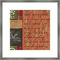 Words To Live By, Love  #1 Framed Print