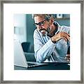 Working At Home #1 Framed Print