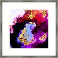 100 Starry Nebulas In Space Abstract Digital Painting 005 Framed Print