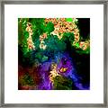 100 Starry Nebulas In Space Abstract Digital Painting 037 Framed Print