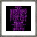 100 That Witch Framed Print