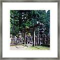 Okunoin Cemetery In Koyasan #11 Framed Print
