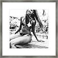 1145 Dominique Weekend Girls Party Cranes Beach House Delray Framed Print