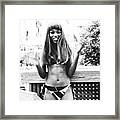 1188 Dominique Weekend Girls Party Cranes Beach House Delray Framed Print