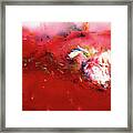 'red Wave Or Now I See It Now I Don't' Framed Print