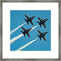 Seattle Seafair With Blue Angels. Framed Print