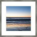 Ballynaclash Beach At Dawn, Blackwater, County Wexford, Ireland. #17 Framed Print