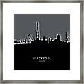 Blackpool England Skyline #17 Framed Print