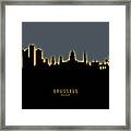 Brussels Belgium Skyline #19 Framed Print