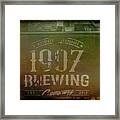 1907 Brewing Company Sign Framed Print
