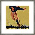 1935 Notre Dame Football Art Framed Print