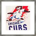 1941 Chicago Cubs Score Card Framed Print