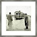 1950s Melbourne Tram 64 East Brighton To Melbourne University Framed Print
