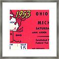 1953 Ohio State Vs. Michigan Framed Print