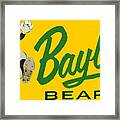 1955 Baylor Bears Football Art Framed Print