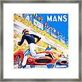1959 24 Hours Of Le Mans Race Poster Framed Print