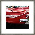 1961 Chevy Impala Ss 2 Door Hardtop Taillights 9698 Framed Print