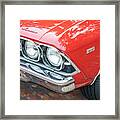1969 Red Chevrolet El Camino Ss 396 X154 Framed Print