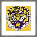 1973 Lsu Tiger Art Framed Print