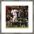 Alex Rodriguez And Willie Mays Framed Print