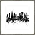 Chicago And Oakland Skyline Mashup #2 Framed Print