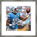 Detroit Lions V Carolina Panthers #2 Framed Print