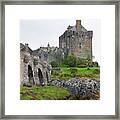 Eilean Donan Castle In The Loch Alsh At The Highlands Of Scotlan Framed Print