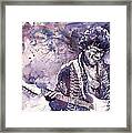 Jazz Rock Jimi Hendrix 03 #2 Framed Print