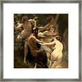Nymphs And Satyr #8 Framed Print