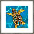 Opal Sea Turtle #1 Framed Print