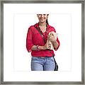 Portrait Of A Student #2 Framed Print