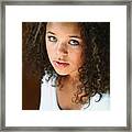 Portrait Of A Young Woman #2 Framed Print