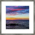 Seascape At Sunset #2 Framed Print