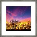 Sunset In Lockport, Illinois #2 Framed Print