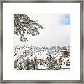 Winter Landscape, Troodos Mountains Cyprus #5 Framed Print