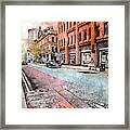 Manchester City Watercolor  #20 Framed Print