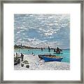 The Beach At Sainte-adresse #20 Framed Print