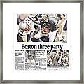 2005 Patriots Vs. Eagles Usa Today Sports Section Front Framed Print